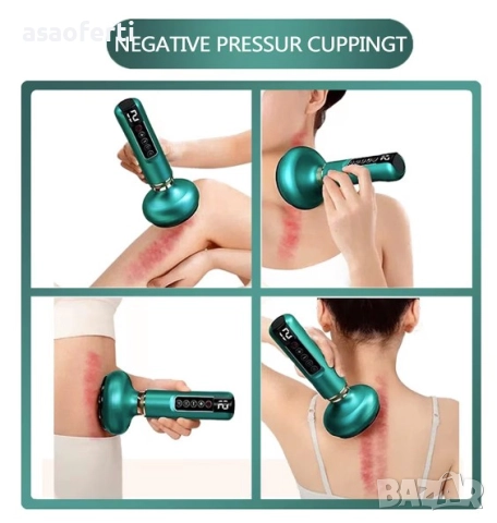 ⭐ Интелигентен 3в1 Уред: Динамични Вендузи, Gua Sha и Инфрачервена Топлина (USB), снимка 5 - Масажори - 52552414