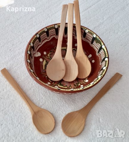 Дървена лъжичка, снимка 4 - Прибори за хранене, готвене и сервиране - 34635514