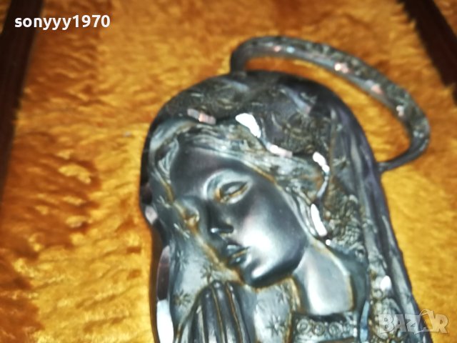 богородица-картина от германия 2002241551, снимка 8 - Антикварни и старинни предмети - 44387395