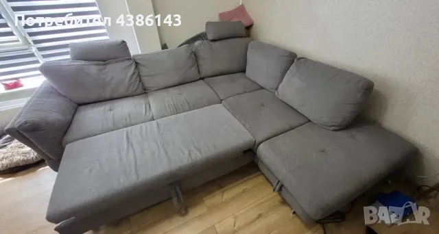 Продавам разтегателен диван с ракла, снимка 3 - Дивани и мека мебел - 56193465