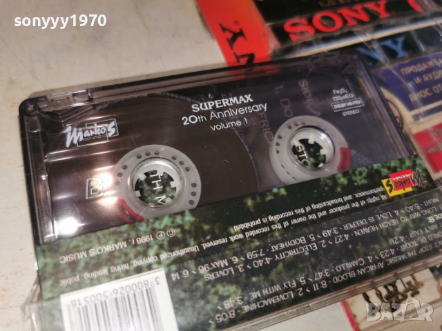 SUPERMAX-ORIGINAL TAPE 1002261226, снимка 6 - Аудио касети - 53425925