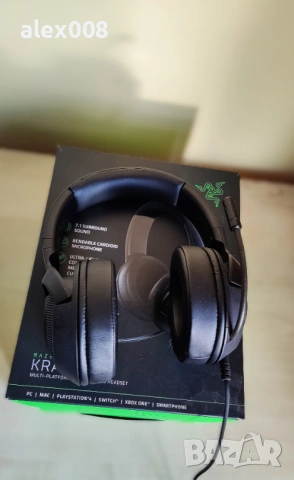 Геймърски слушалки Razer Kraken X, снимка 2 - Слушалки за компютър - 53413659