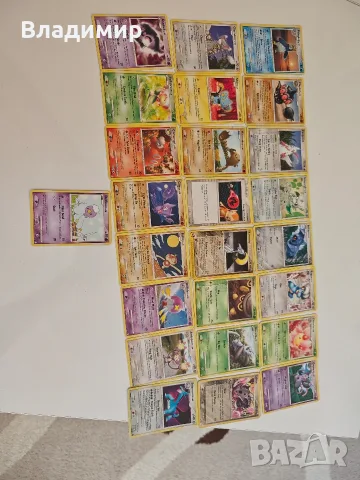 110 Pokemon карти + кутия, снимка 6 - Карти за игра - 55986107