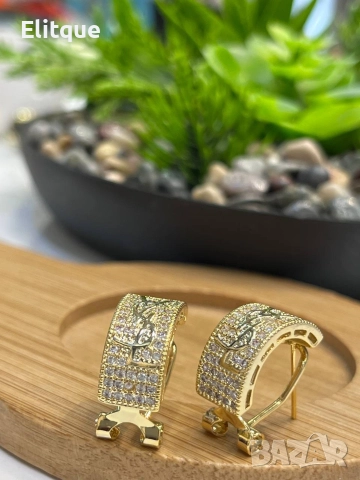 обеци от висококачествена стомана ysl saint laurent , снимка 8 - Обеци - 52907642