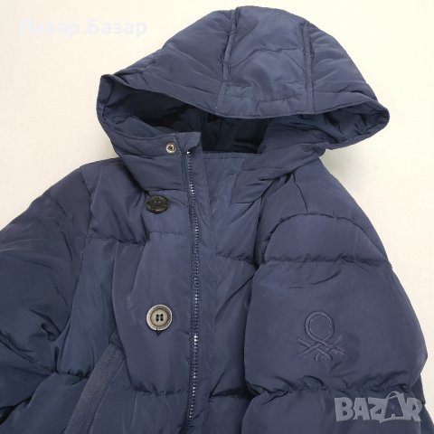 United Colors of Benetton Down Parka Мъжко XS Юношеска Парка Яке Грейка с Качулка Гъши Пух 13-14г, снимка 8 - Якета - 38820646