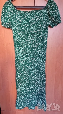 Зелена рокля Shein , снимка 5 - Рокли - 51548442