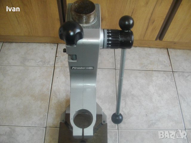 Нова Голяма Немска Стойка За Бормашина-ф43мм/550мм/6,5 кг-PIRANHA-Масивна-Ход 80мм-Прецизна През 1мм, снимка 2 - Бормашини - 41453875