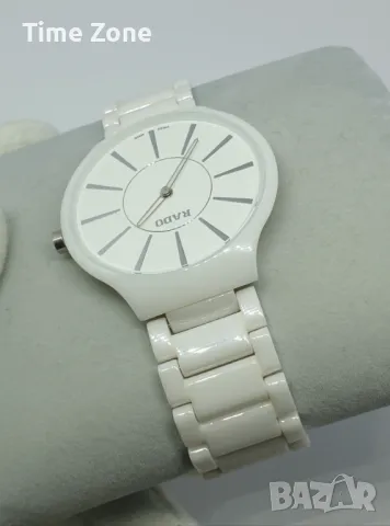 Rado True Thinline 39mm White Ceramic White Dial Дамски от Недраскаема Керамика, снимка 5 - Дамски - 47991966