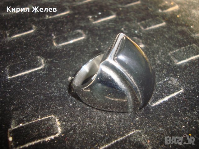 МОДЕН СТОМАНЕН СТИЛЕН ПРЪСТЕН НЕРЪЖДАЕМ 25004, снимка 9 - Пръстени - 34561406
