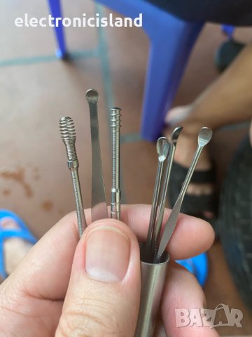 Уред комплект 6 броя за почистване на уши, ушна кал, става и за пълнене на капсули за лекарство, снимка 13 - Други - 41191365