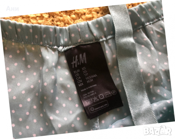 Сатенени панталонки H&M, снимка 3 - Къси панталони и бермуди - 36270810