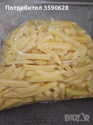 Прясно обелени и нарязани картофи сорт Сорая 