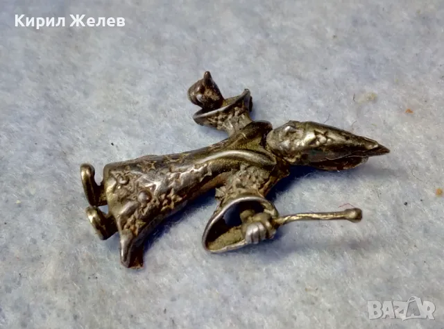 АРТ ПЕНДАНТ СРЕБЪРНА ФИГУРКА ЗВЕЗДОБРОЕЦ ВЪЛШЕБНИК СРЕБРО ВИСОКА ПРОБА АВТОРСКА РЪЧНА РАБОТА 49962, снимка 3 - Колиета, медальони, синджири - 50024351