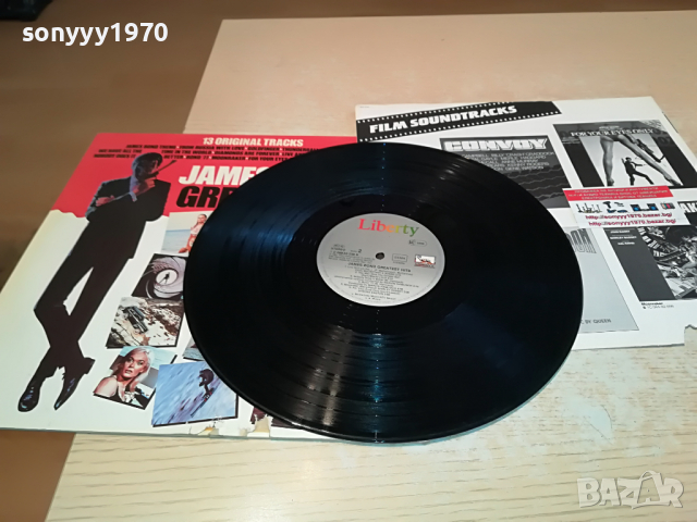 поръчана-JAMES BOND GREATEST HITS-ВНОС GERMANY 2803221047, снимка 4 - Грамофонни плочи - 36253669