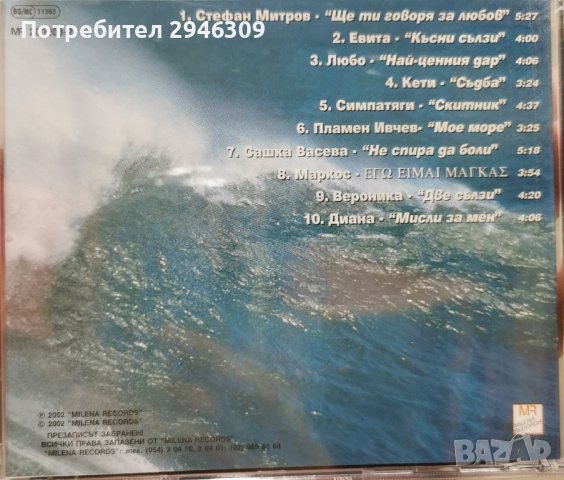 Милена рекърдс Балади 6(2002), снимка 2 - CD дискове - 42456888