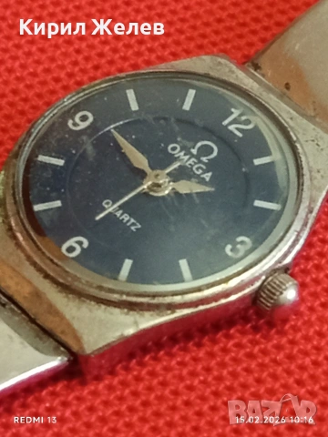 Дамски часовник OMEGA QUARTZ JAPAN MOVT много красив стилен дизайн 51818, снимка 8 - Дамски - 53481486