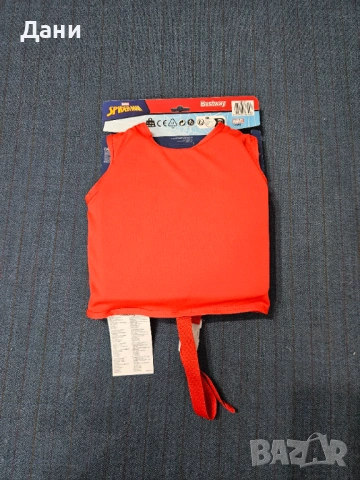 Детска жилетка за плуване, дунапрен, Spiderman 1-3 г./11-19 кг, НОВА, снимка 3 - Водни спортове - 53700185