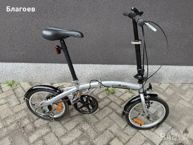 Алуминиево сгъваемо колело със скорости (6) 16 цола , снимка 6 - Велосипеди - 53626304