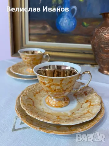 Два тройни сета полски порцелан Zaklady Porcelany  в отлично състояние., снимка 4 - Сервизи - 50407270