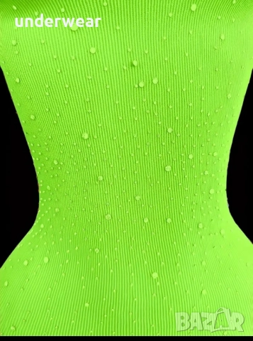 Флуоресцентно зелена рокля, снимка 5 - Рокли - 51517710