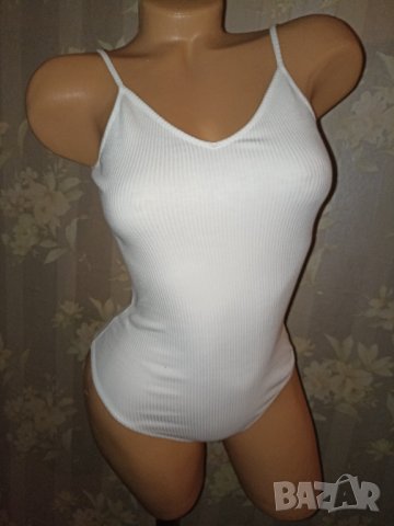 Tally Veijl- S-Ново памучно бяло боди бикина, снимка 9 - Корсети, бюстиета, топове - 38801480