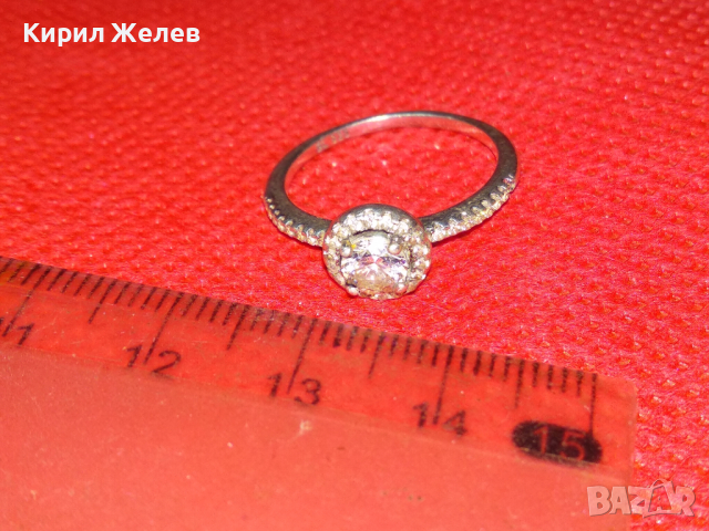 ПРЕКРАСЕН ФИН СКЪПОЦЕНЕН СРЕБЪРЕН ПРЪСТЕН МАРКОВО СРЕБРО SL 925 с ЮВЕЛИРНО ФАСЕТИРАНИ ЦИРКОНИ 41938, снимка 9 - Пръстени - 44610729