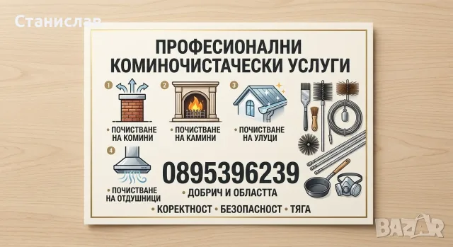 Коминочистачески услуги – Добрич и областта