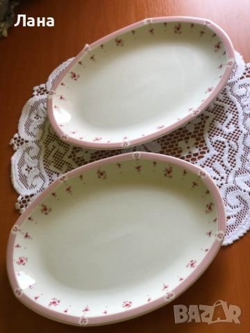 Голяма порцеланова чиния за торта и сервиране и други предмети , снимка 7 - Чинии - 47190254