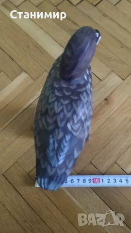 Дървена патица на стойка, снимка 4 - Декорация за дома - 48367616