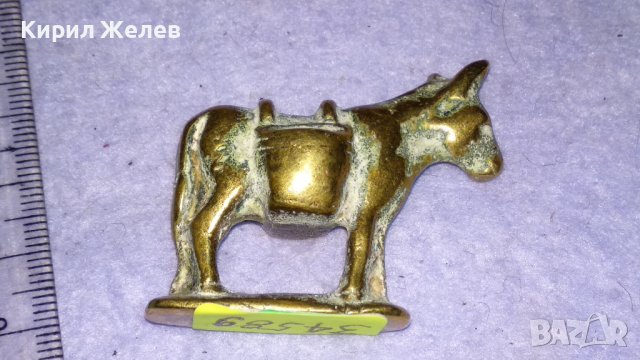 СИМПАТИЧНО МАГАРЕНЦЕ Стара МЕТАЛНА ФИГУРКА СТАТУЕТКА за КОЛЕКЦИЯ ИНТЕРИОР ИГРАЧКА ДЕКОРАЦИЯ 34589, снимка 4 - Колекции - 39061923