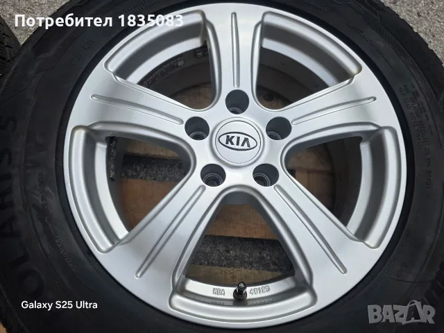 Лети джанти 16ки 5х114.3 Kia + зимни гуми 215/70/16 Barum, снимка 7 - Гуми и джанти - 55848302