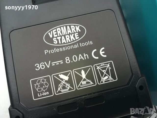 VERMARK STARKE-за флекс-MAKITA-LI-ION БАТЕРИЯ И ЗАРЯДНО 1810252248, снимка 5 - Винтоверти - 52102293