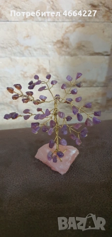 Кристално дърво изцяло изработено от естествени камъни, снимка 2 - Други - 53292965