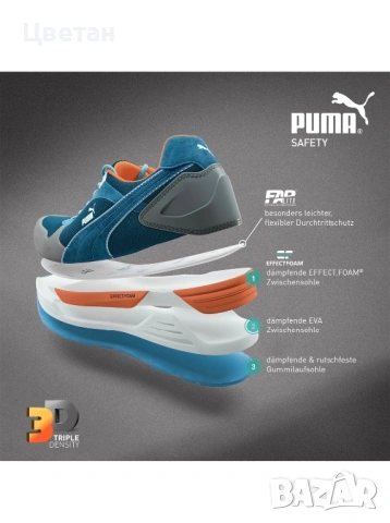 Работни обувки PUMA номер 43, снимка 7 - Маратонки - 53752681