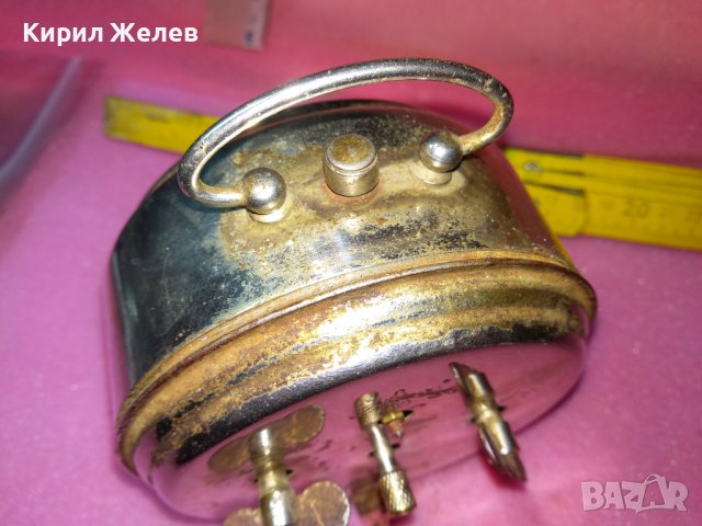 РОДИНА Стар КОЛЕКЦИОНЕРСКИ МЕХАНИЧЕН БЪЛГАРСКИ БУДИЛНИК РАНЕН СОЦ НРБ 43686, снимка 8 - Антикварни и старинни предмети - 44466494