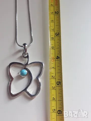 Сребърно колие 925, снимка 5 - Колиета, медальони, синджири - 50393377