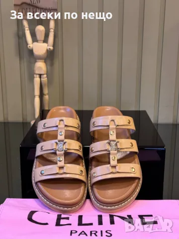 Celine Дамски Чехли Селин - Налични Различни Цветове Код E274, снимка 5 - Чехли - 50415319