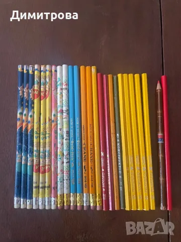 Моливи за рисуване и чертане, моливи с гумички, моливи за стъкло, химически молив