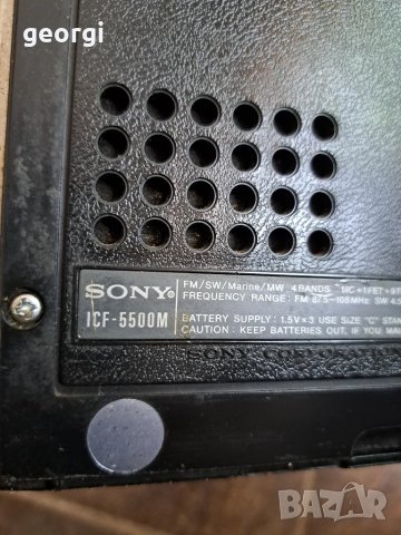 японско радио Sony ICF 5500, снимка 14 - Радиокасетофони, транзистори - 51149219