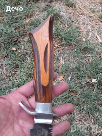 Красив и Атрактивен нож ръчна изработка и дървена кания , снимка 7 - Ножове - 51886544