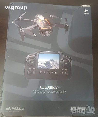 Дрон LU80 с двойна регулируема камера и контролер с екран USB зареждане нов  