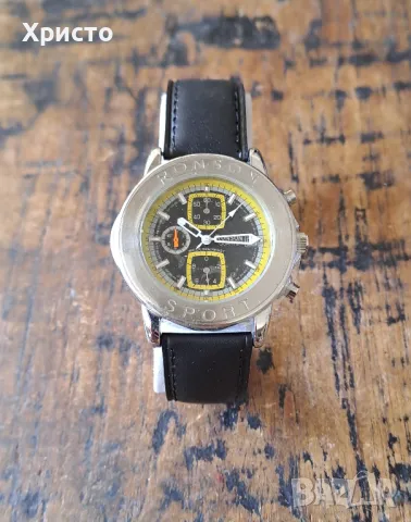 часовник Ронсън Ronson Japan спортен ръчен, оригинален, с японски механизъм оригинален, снимка 3 - Мъжки - 7447899