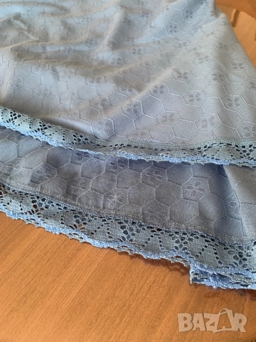 Покривка за кръгла маса* Дантела* Памук* Красиво синьо, снимка 8 - Покривки за маси - 51927757