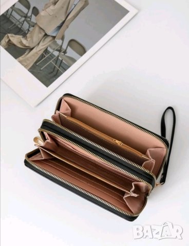 Дамско луксозно портмоне Colorblock с много отделения , снимка 2 - Портфейли, портмонета - 41747244