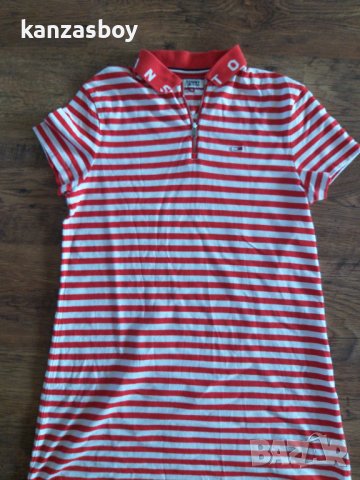 Tommy Hilfiger Jeans essential stripe polo dress relaxed fit - страхотна дамска рокля, снимка 6 - Рокли - 41580129