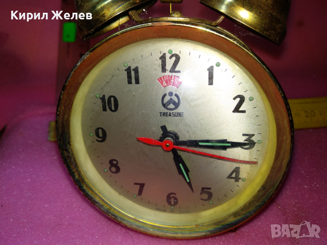 TREASURE MADE IN CHINA Стар РЯДЪК КОЛЕКЦИОНЕРСКИ РЕТРО МОДЕЛ МЕХАНИЧЕН КИТАЙСКИ БУДИЛНИК 28645, снимка 18 - Антикварни и старинни предмети - 44549547