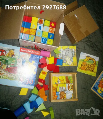 дървени играчки , пъзели, карти, конструктори, снимка 12 - Образователни игри - 48005353