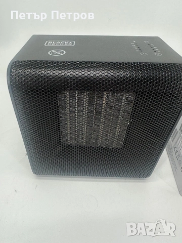 Вентилаторна печка с керамичен нагревател Black+Decker BXSH1800E, 1800w, снимка 2 - Отоплителни печки - 52065502