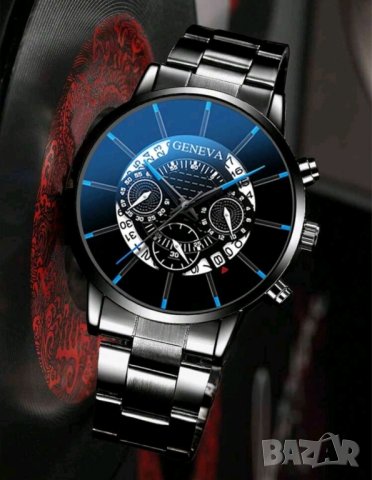 Geneva кварцов мъжки часовник , снимка 4 - Мъжки - 42012818