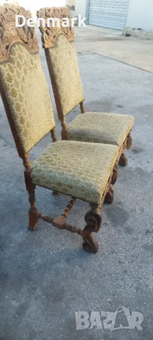  Столове,дърворезба 2 броя , снимка 3 - Столове - 47412016